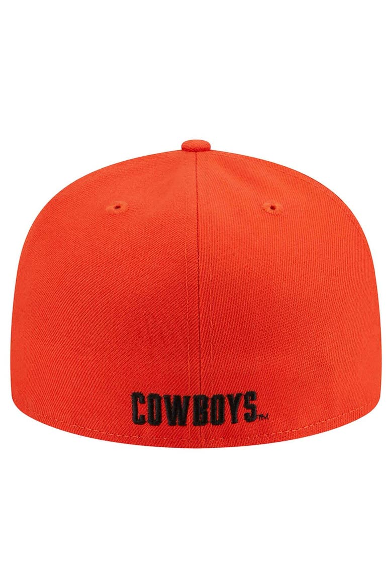 Men's New Era Orange Oklahoma State Cowboys 59FIFTY Fitted Hat, Alternate, color, Orange