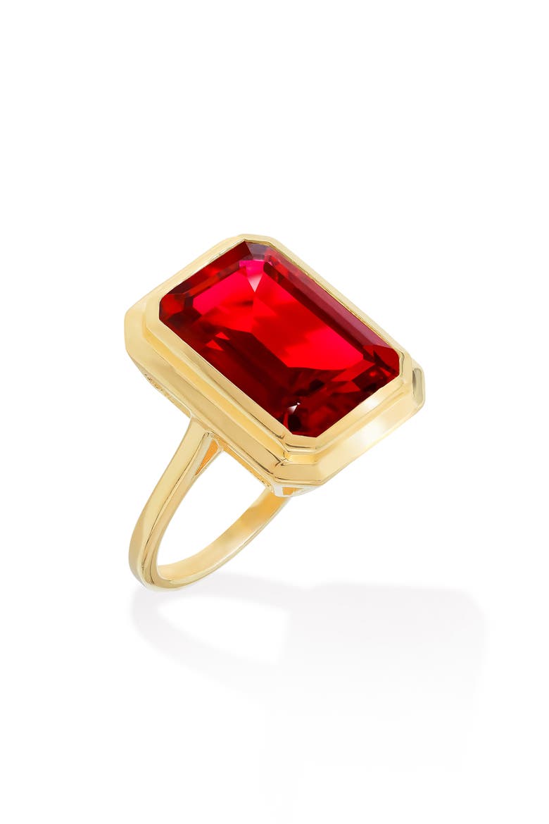 Lab Created Ruby Ring, Main, color, RED