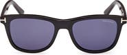 TOM FORD 53mm Polarized Square Sunglasses