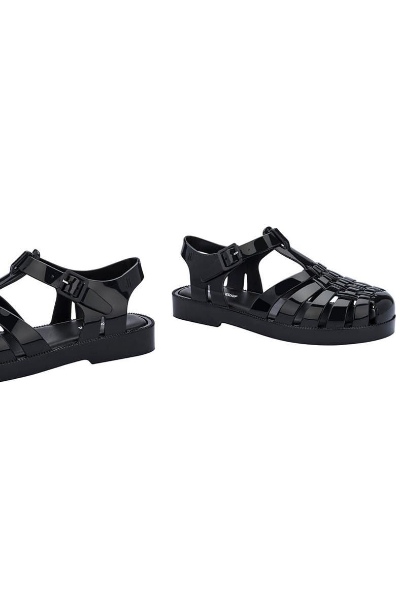 Mini Melissa Possession Fisherman Sandal, Alternate, color, Black