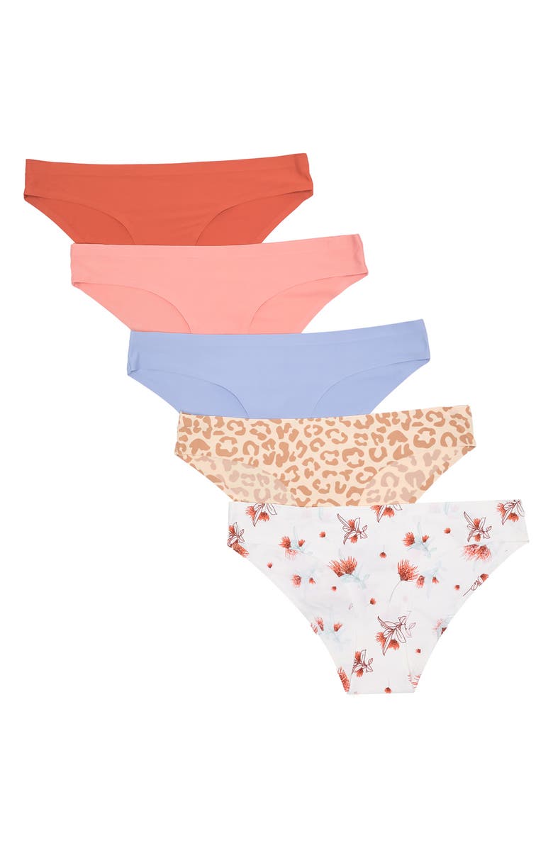 Honeydew Skinz Hipster Underwear - Pack of 5, Main, color,