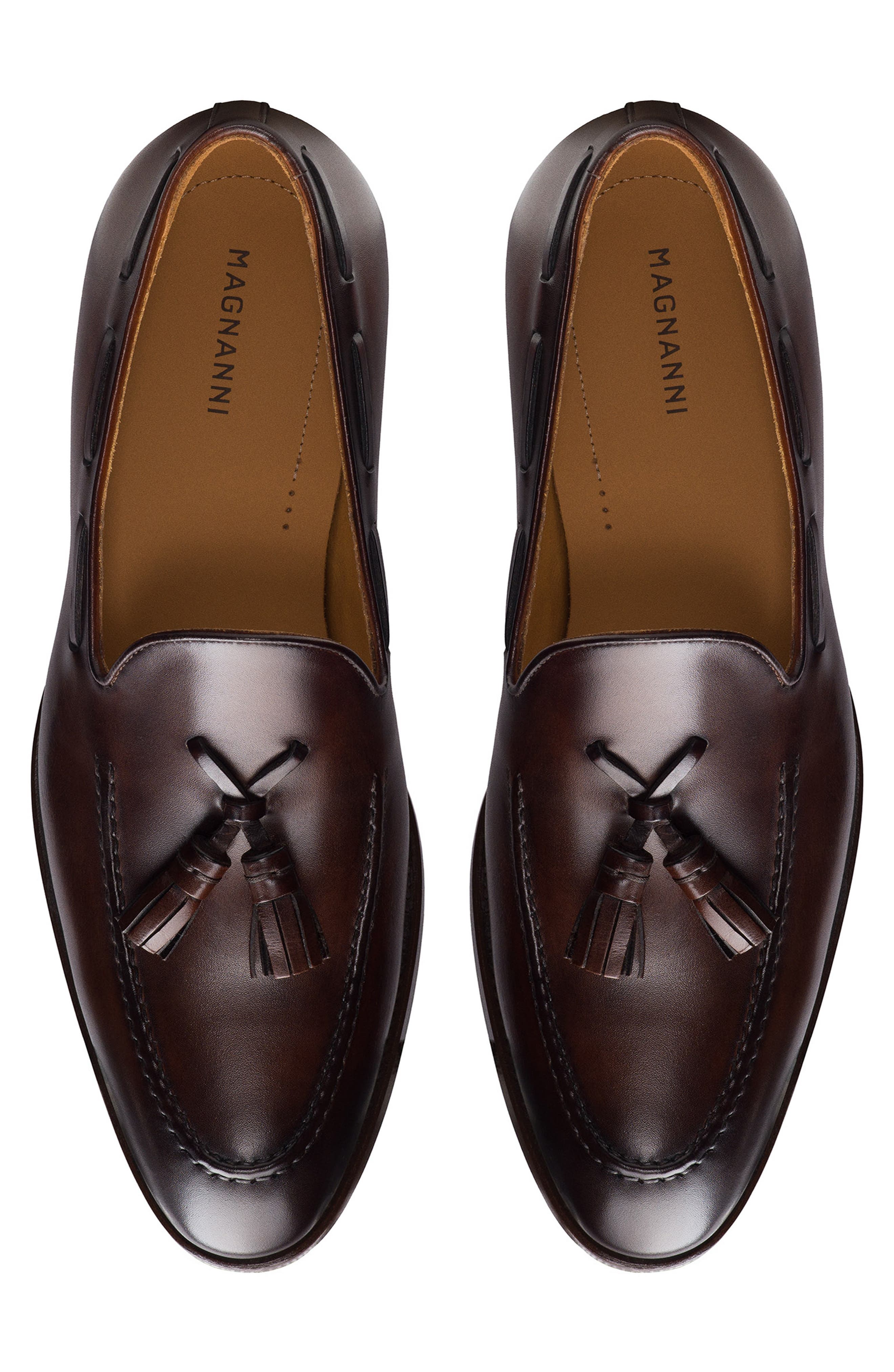 Magnanni Martes Tassel Loafer, Alternate, color, Brown