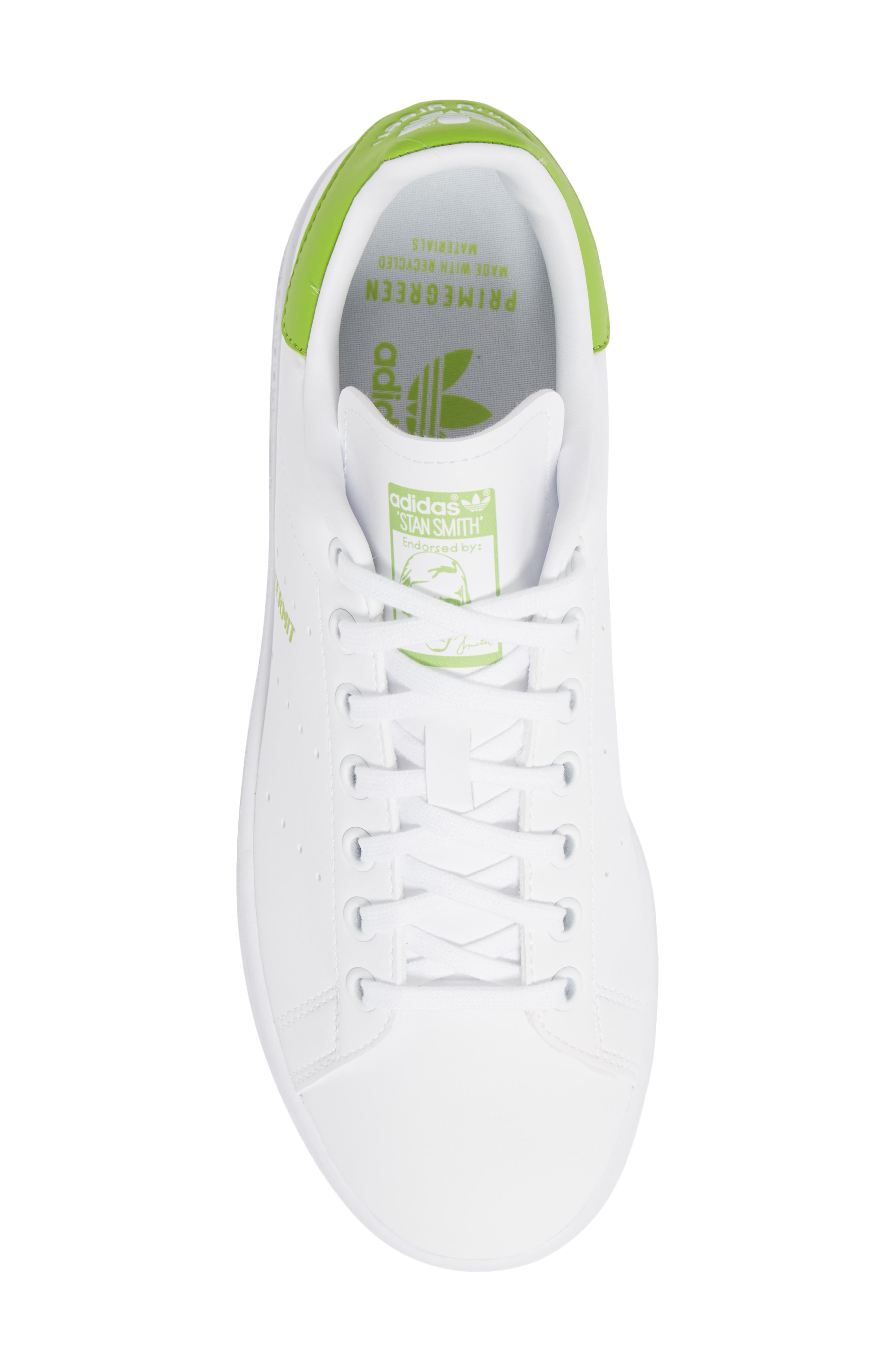 adidas x Disney Primegreen Stan Smith Kermit Sneaker, Alternate, color, 