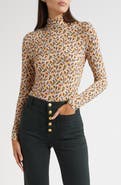 Ulla Johnson Aurelia Funnel Neck Jersey Top
