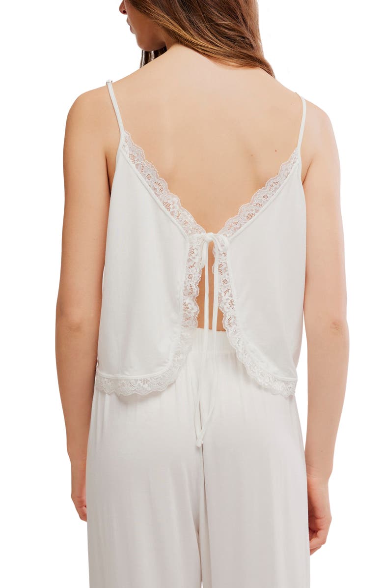 Free People Sleepless Summer Pajamas, Alternate, color, Late Snow Combo