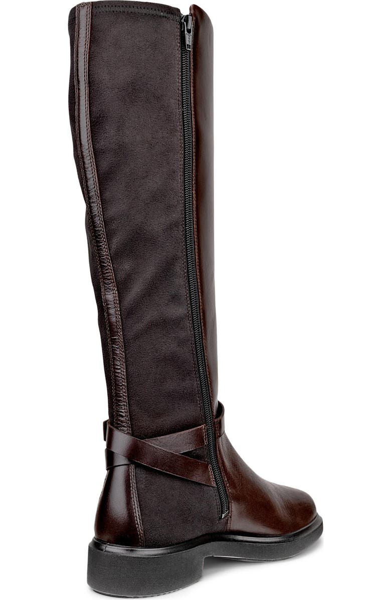ECCO Metropole Amsterdam Tall Boot, Alternate, color, Mocha/ Black