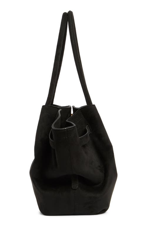 Jw Pei Medium Hana Faux Suede Tote In Black
