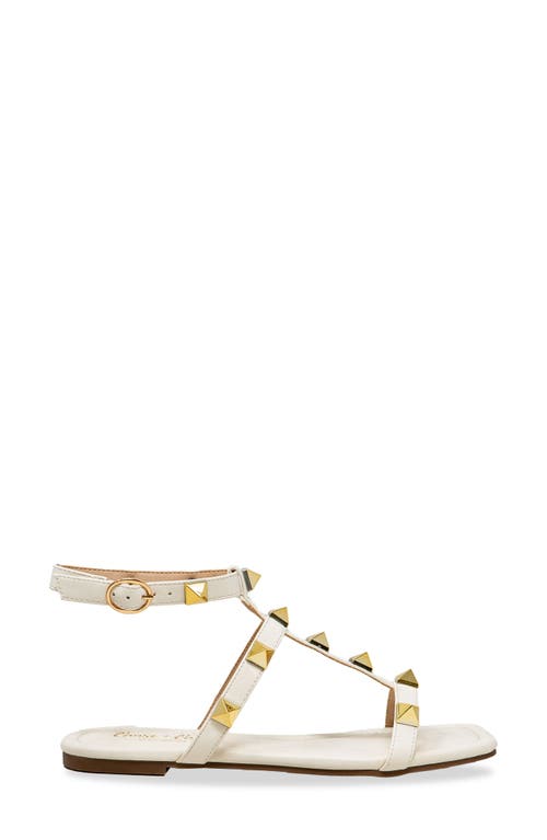 Chase & Chloe Chase And Chloe Pyramid Stud Ankle Sandal