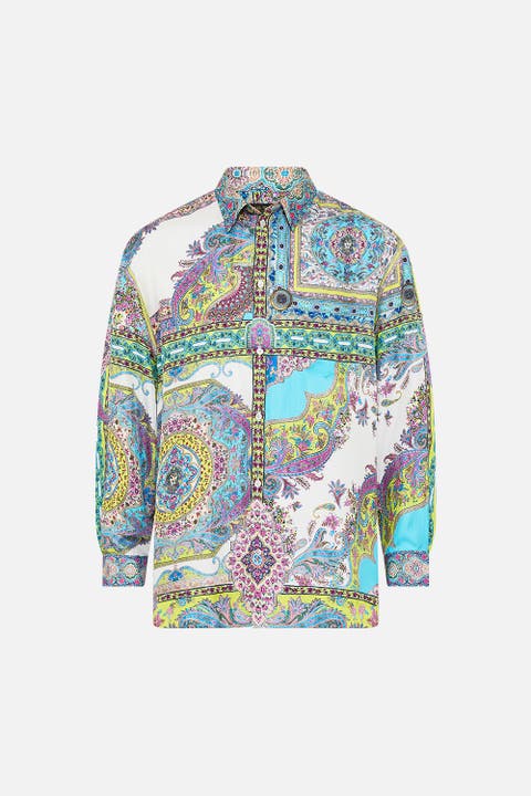 Long Sleeve Oversized Shirt Magic Carpet Ride