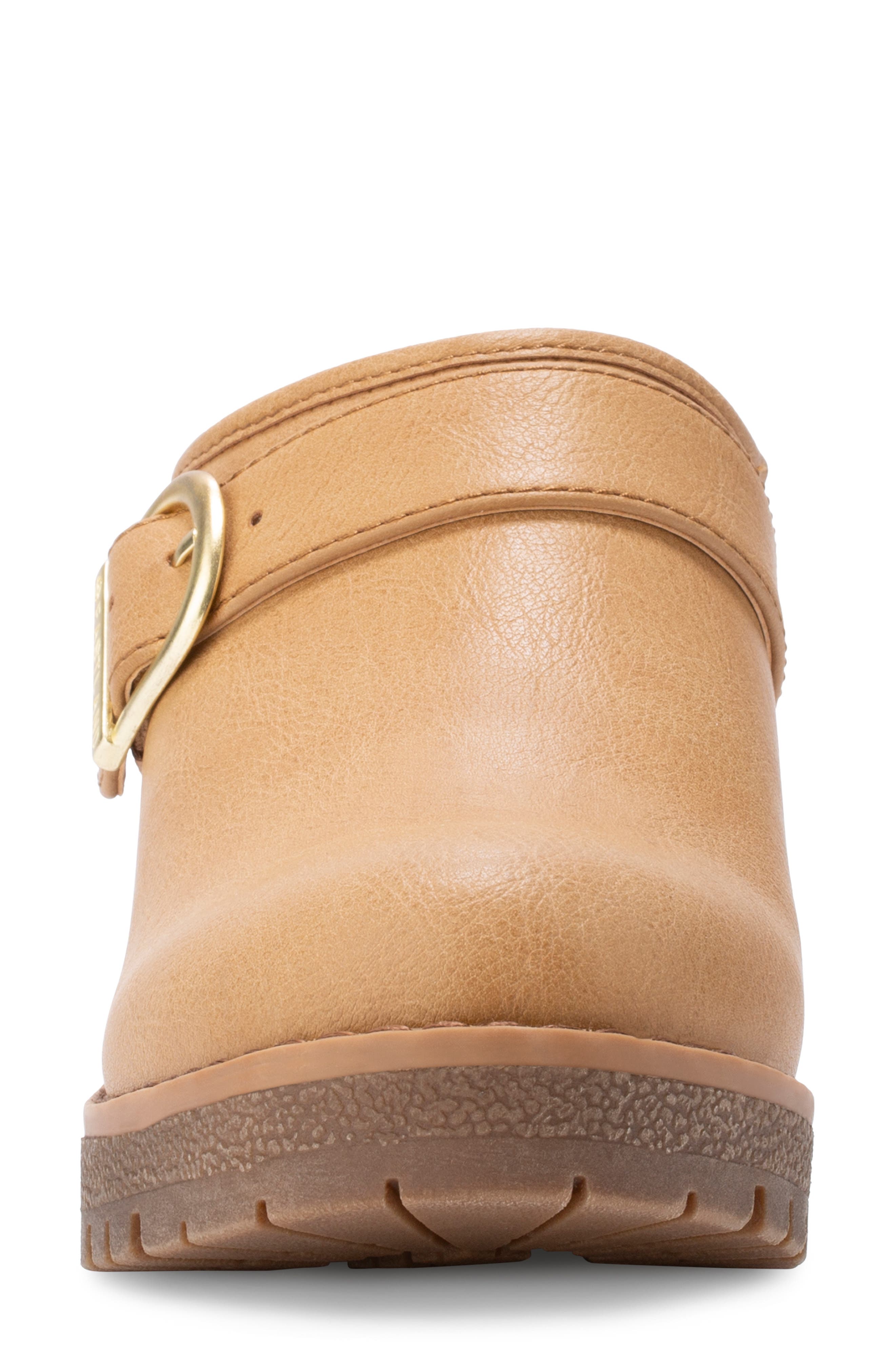 Eastland Nola Block Heel Lug Sole Clog, Alternate, color, Light Tan