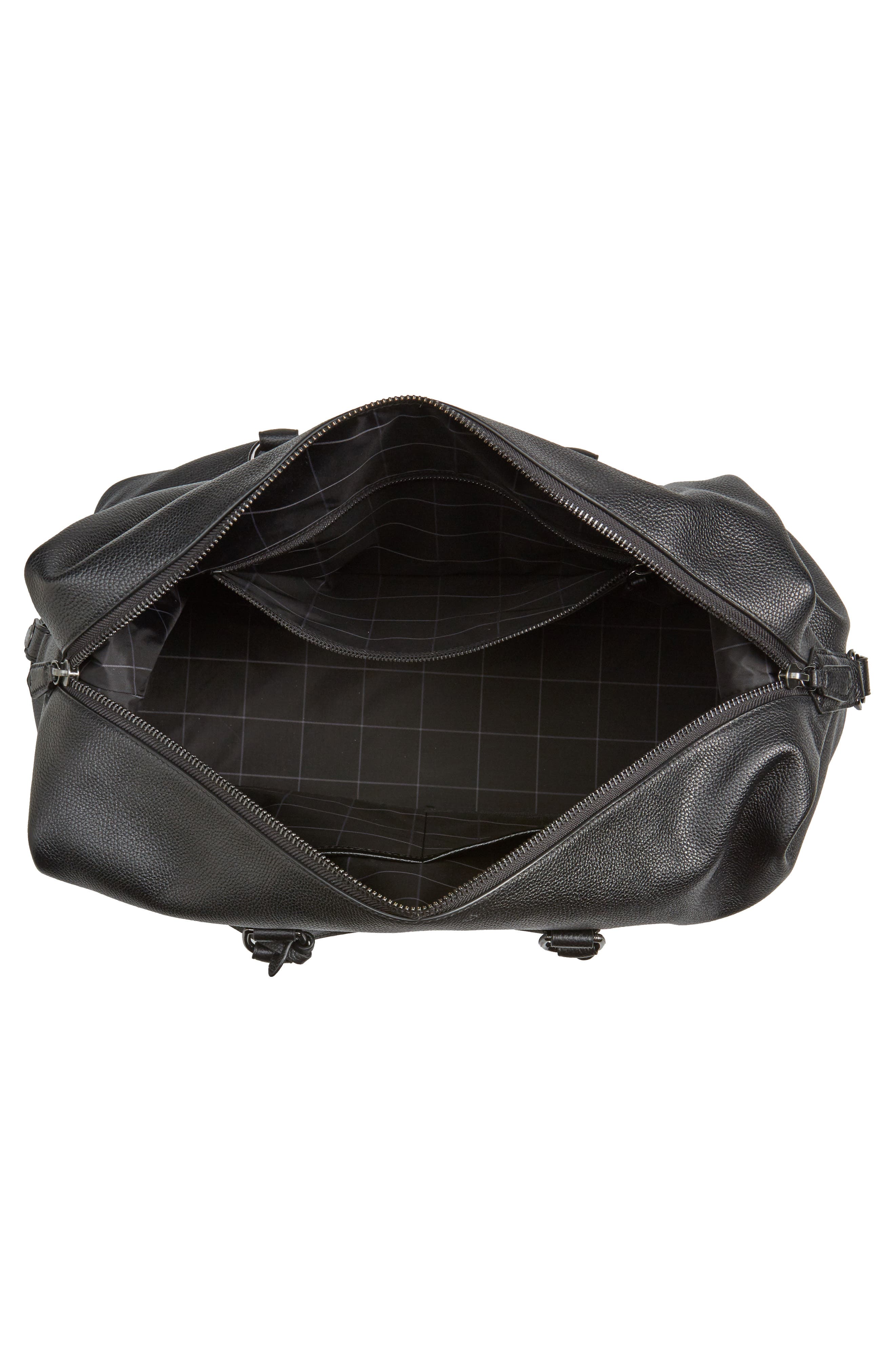 Polo Ralph Lauren Pebbled Leather Duffel Bag, Alternate, color, 