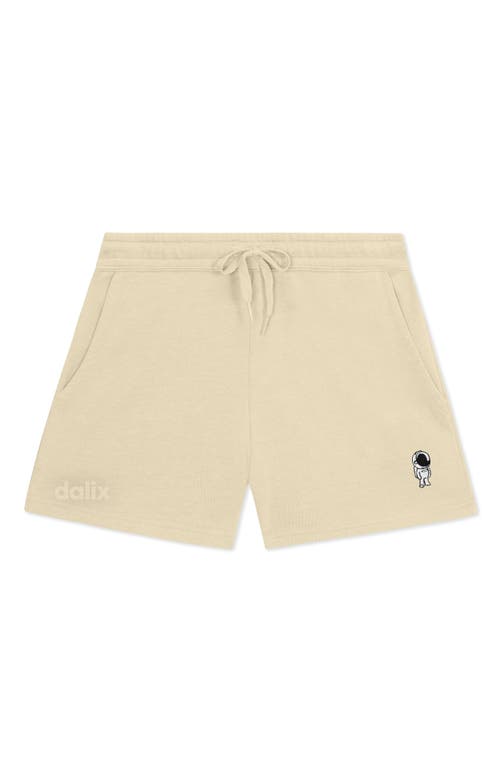 Dalix Womens Astronaut Midweight Washed Fleece Shorts In Brown