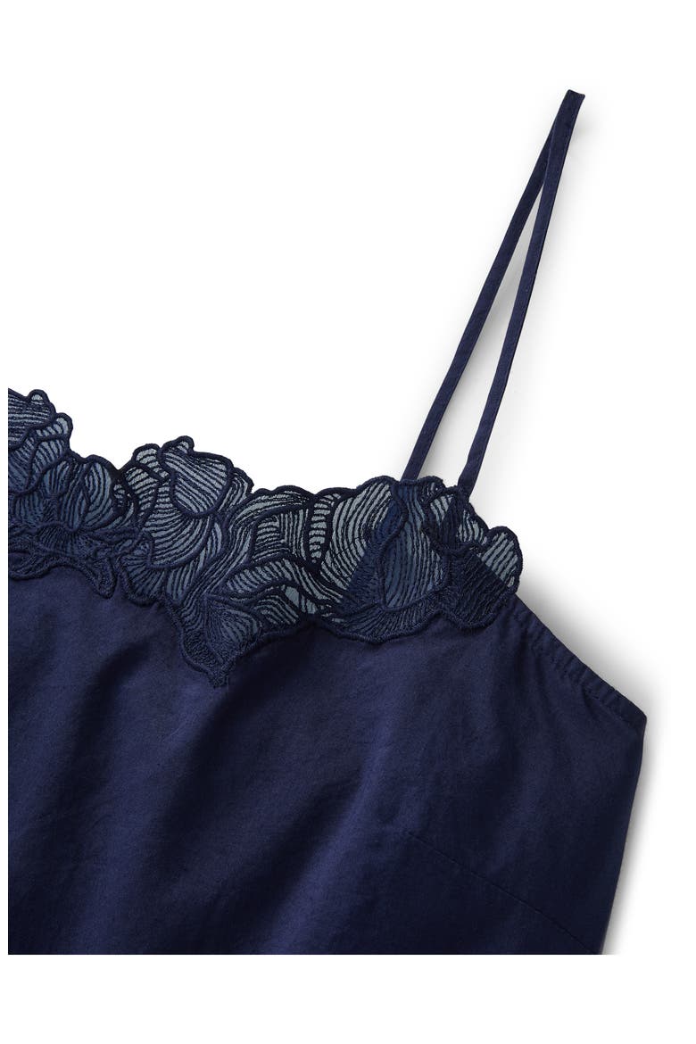Fleur Cotton Voile Cami Pajamas, Alternate, color, NAVY