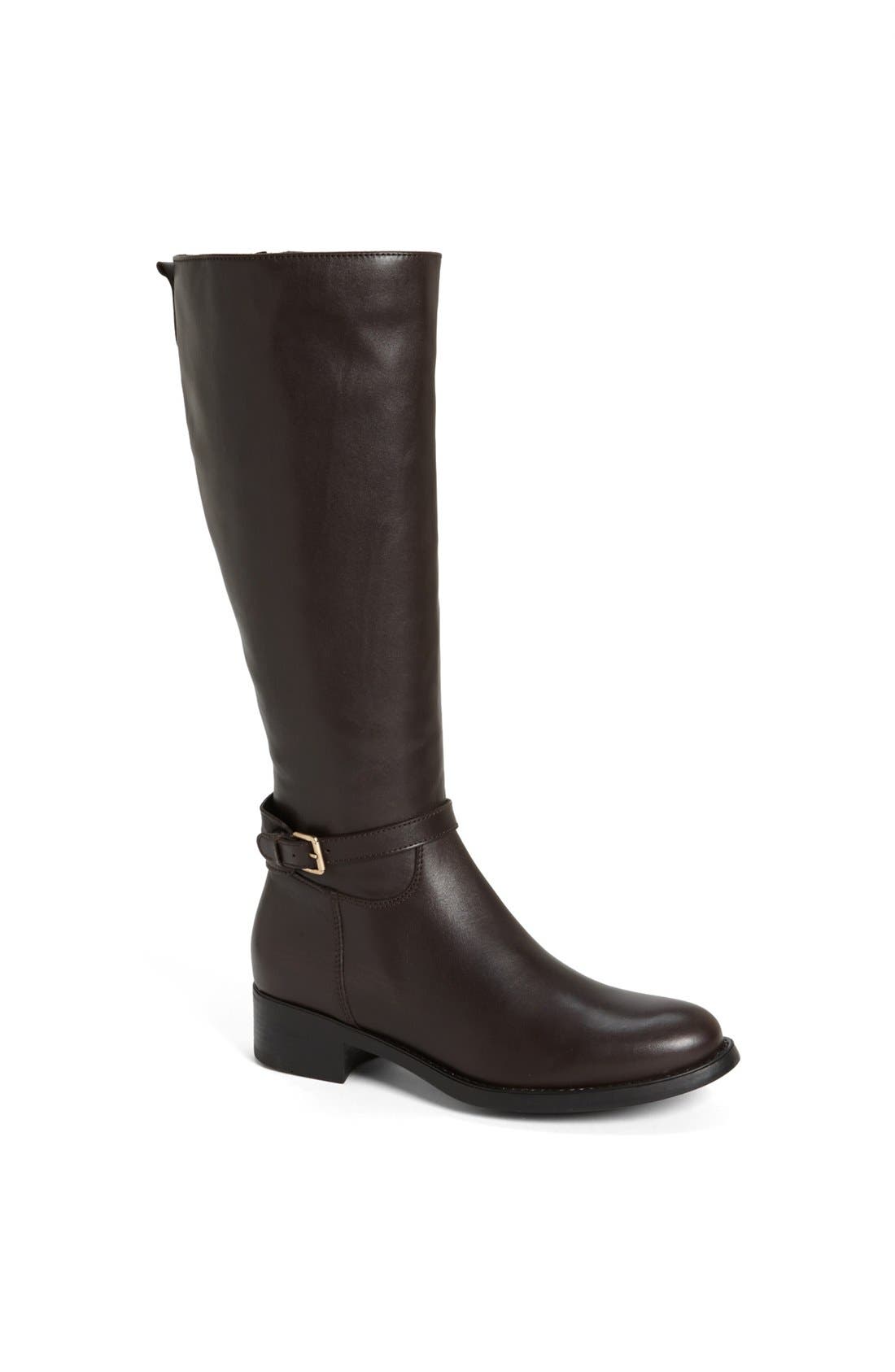 'Sandra' Waterproof Boot, Main, color, BROWN