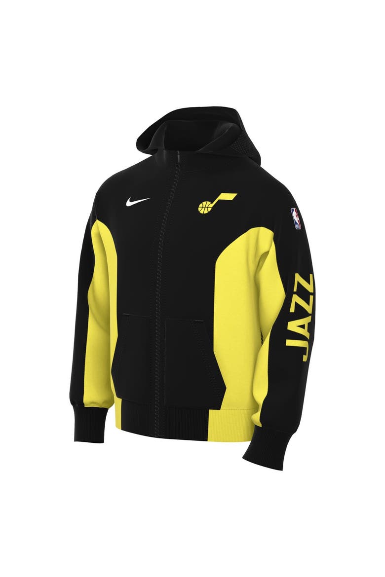Men's Nike Black Utah Jazz 2023/24 Authentic Showtime Full-Zip Hoodie, Alternate, color, Black