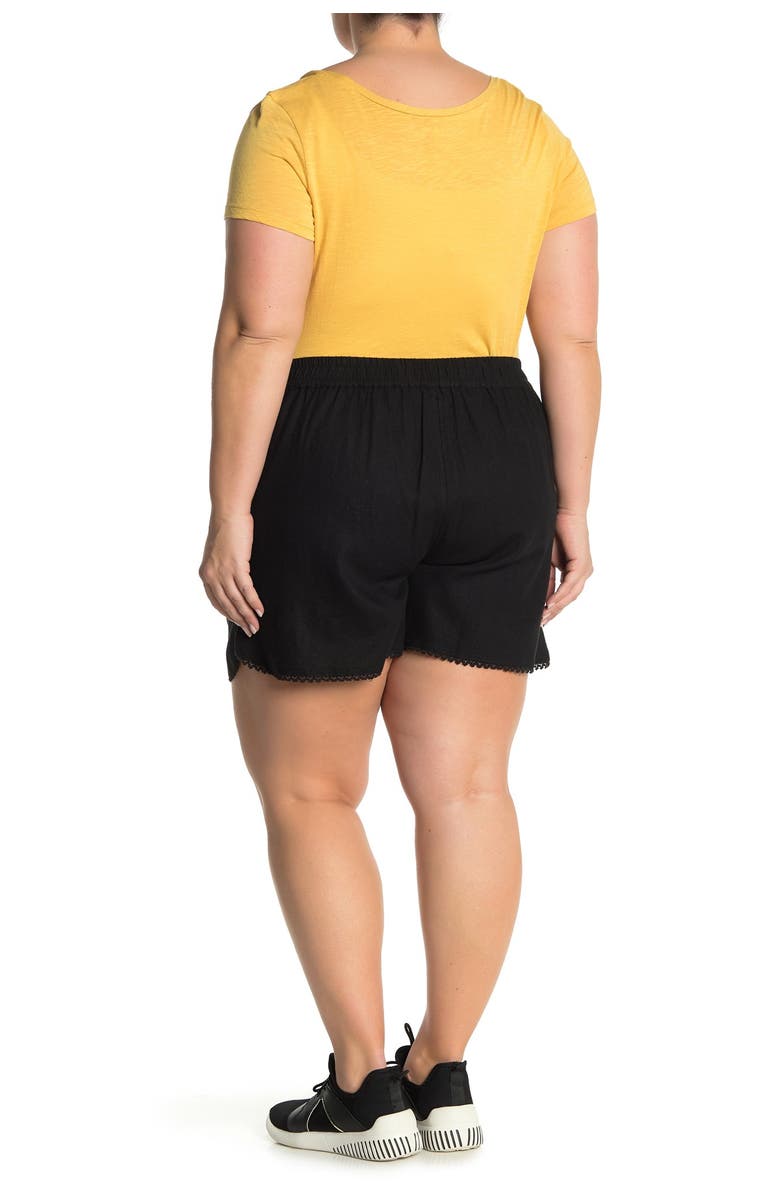 Caslon<sup>®</sup> Solid Linen Blend Shorts, Alternate, color, 