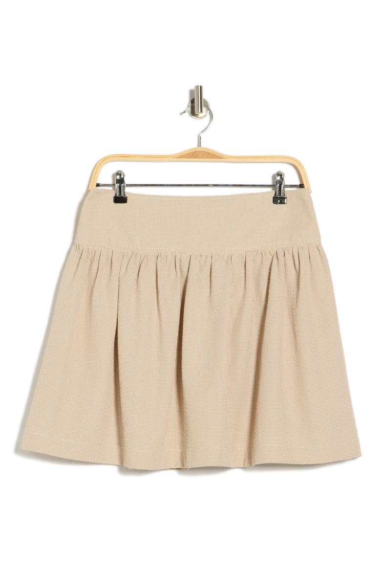 Textured Miniskirt, Alternate, color, CREAM/ MOCHA