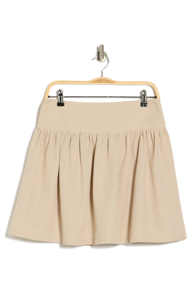 MAX STUDIO Textured Miniskirt, Main, color, Cream/ Mocha