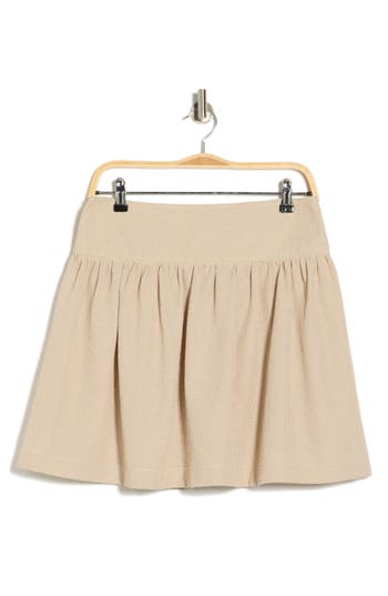Max Studio Textured Miniskirt
