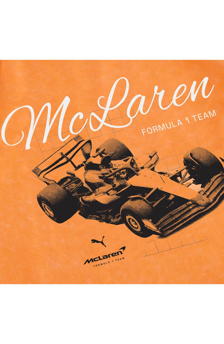 PUMA McLaren 2 Cotton Graphic T-Shirt, Alternate, color, Papaya