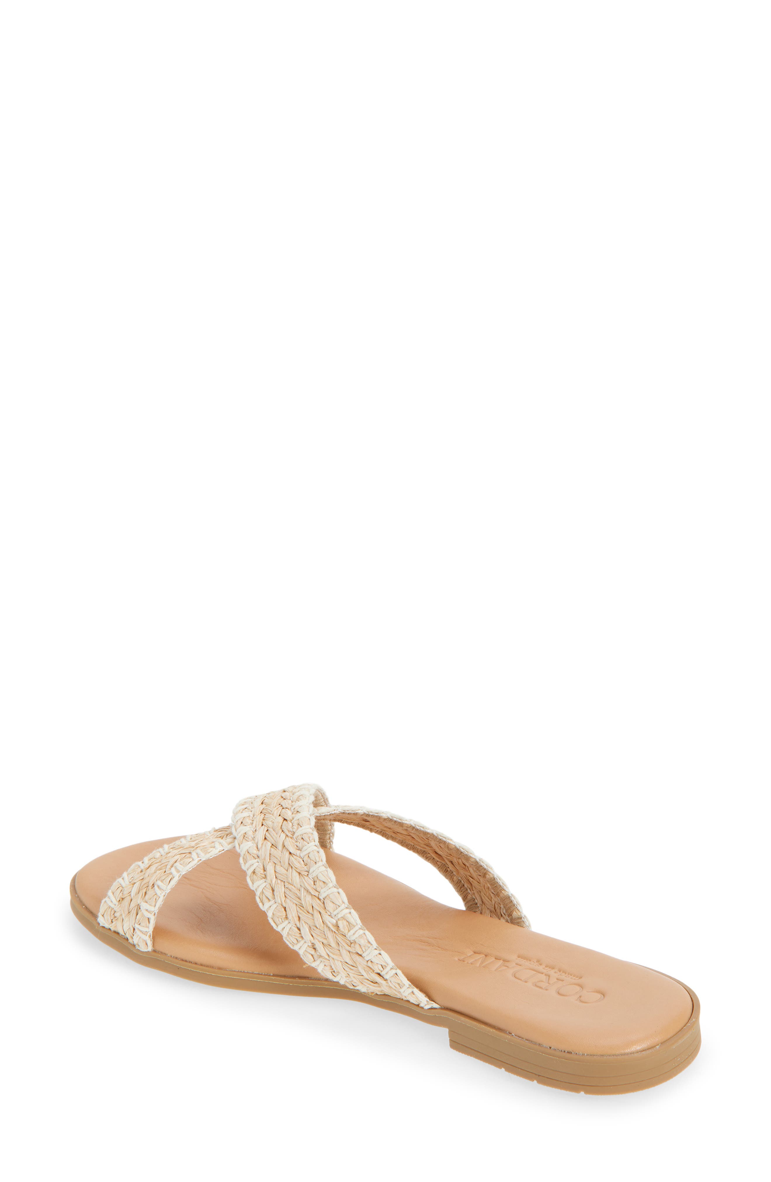 Cordani Felice Slide Sandal, Alternate, color, Rafia Beige