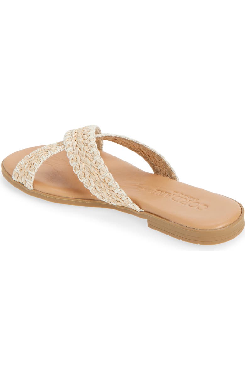 Cordani Felice Slide Sandal, Alternate, color, Rafia Beige