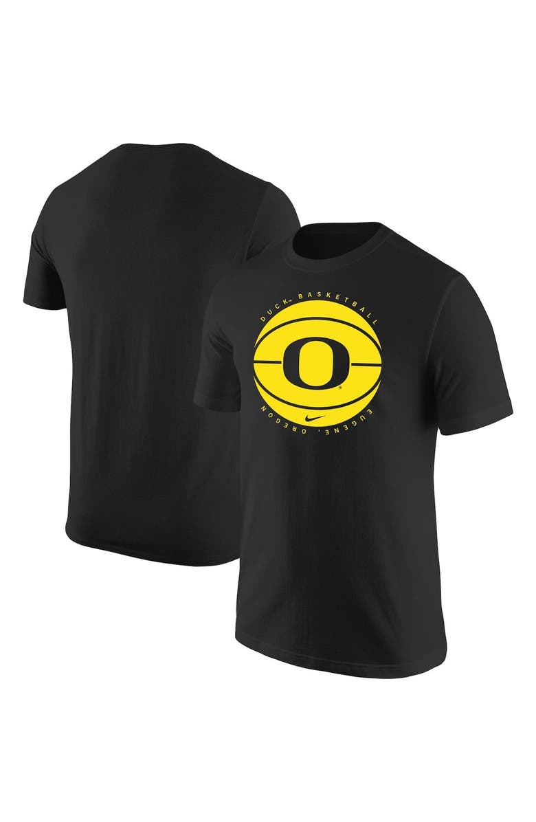 Nike Men's Nike Black Oregon Ducks Basketball Logo T-Shirt, Main, color, Black