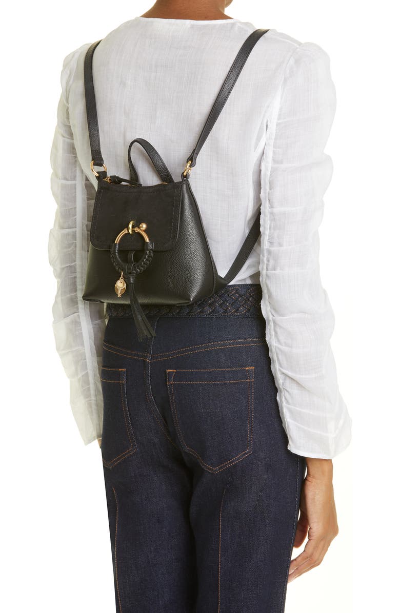 See by Chloé Joan Leather Backpack, Alternate, color,