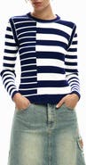 Desigual Stripe Rib Sweater
