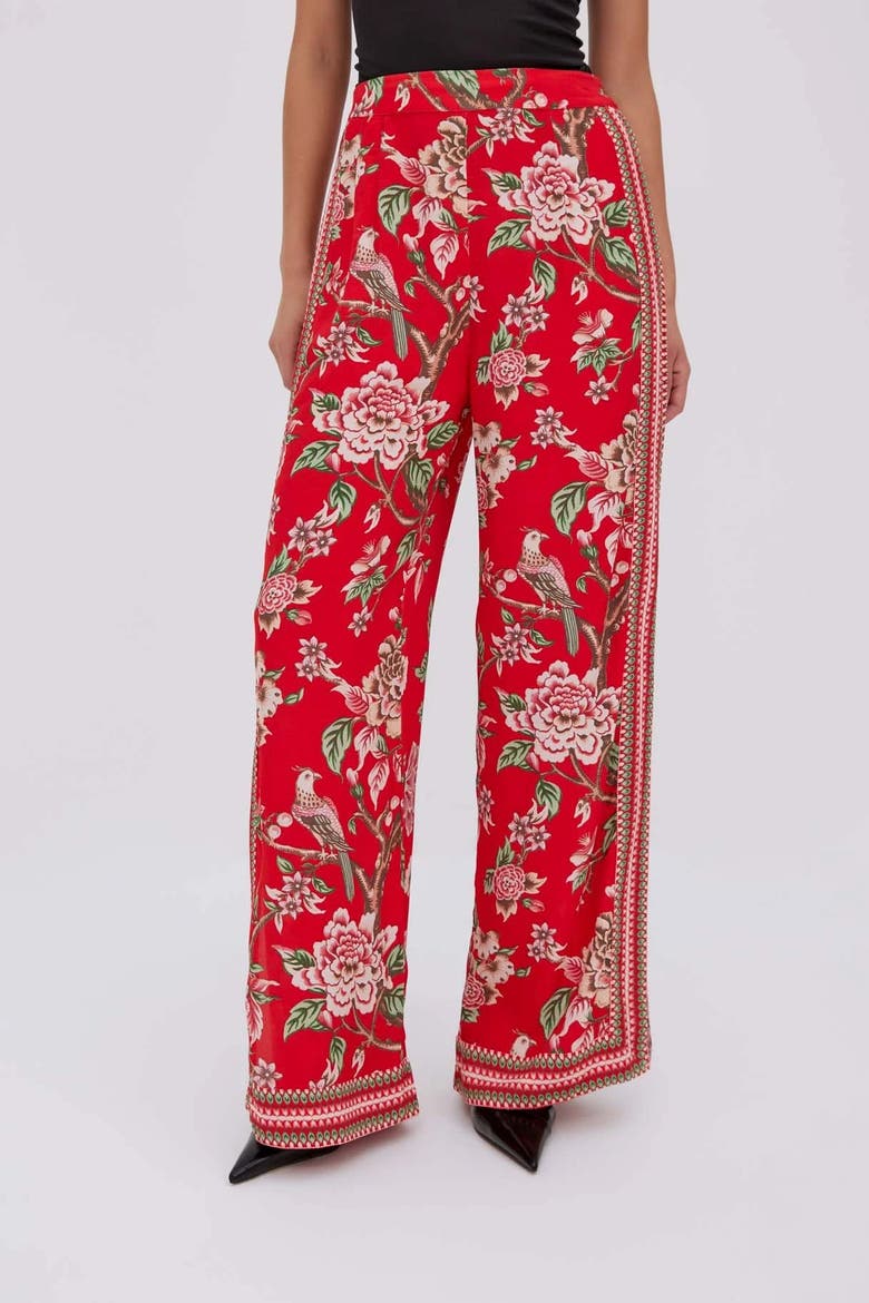 Hallie Red Trousers, Alternate, color, Red
