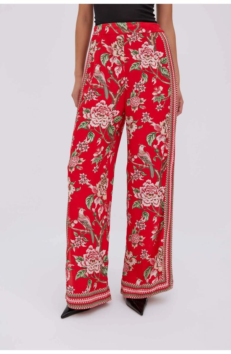 RAISHMA Hallie Red Trousers, Alternate, color, Red