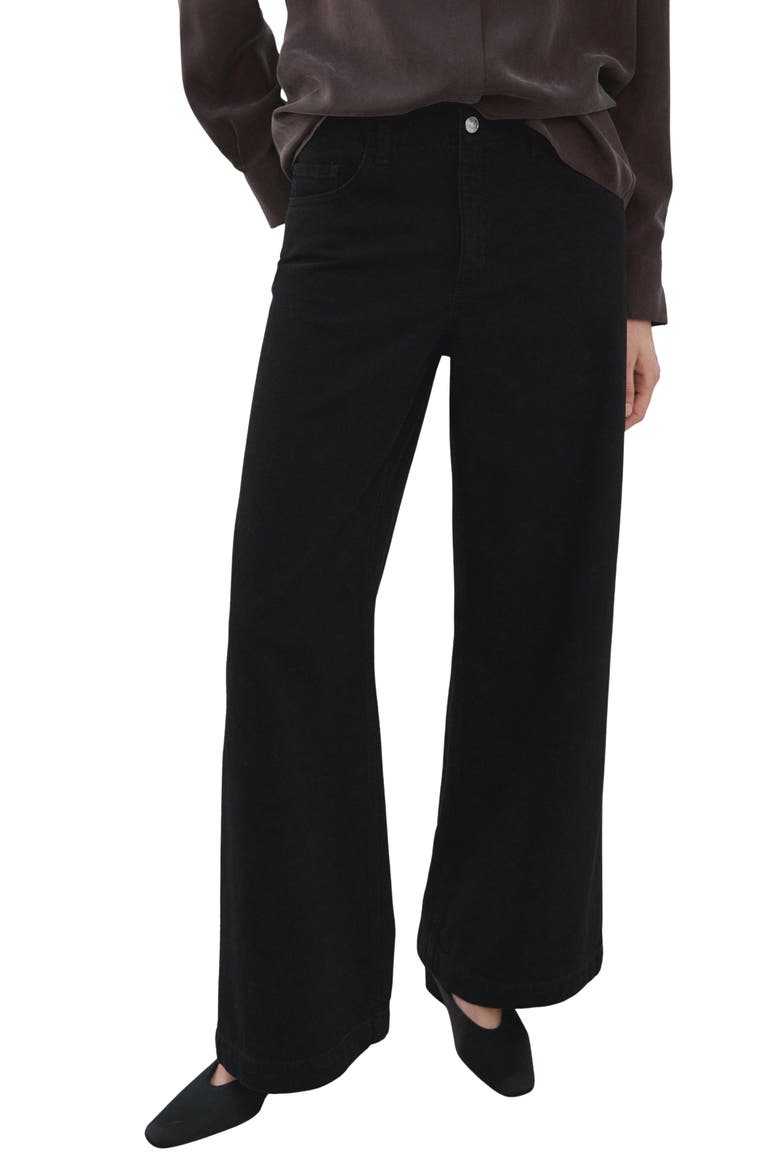 Wide Leg Jeans, Main, color, BLACK DENIM