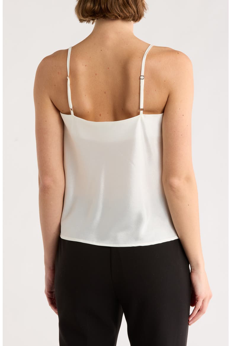 Cowl Neck Satin Camisole, Alternate, color, VANILLA
