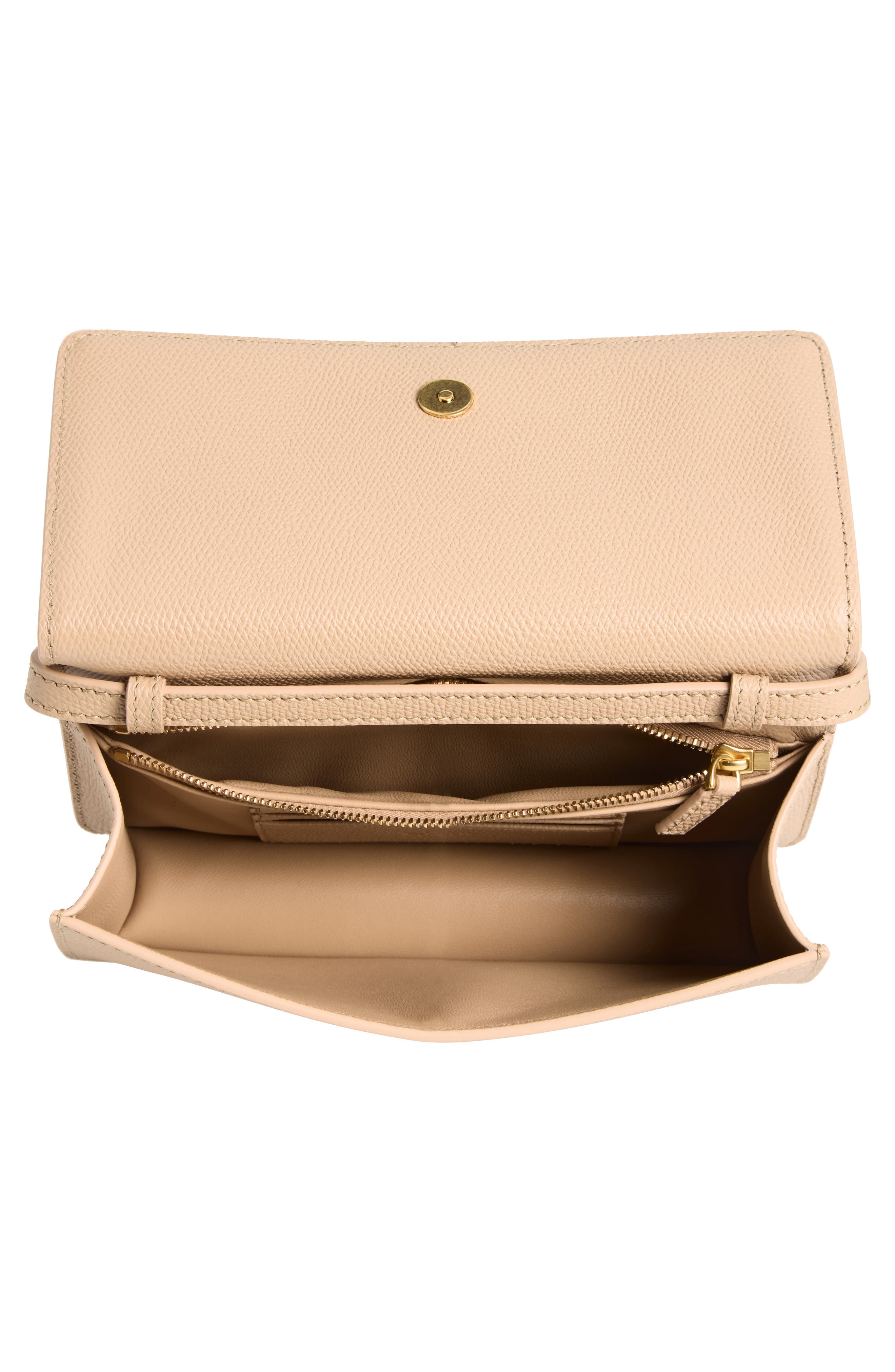 Mini VLOGO Leather Shoulder Bag, Alternate, color, ROSE