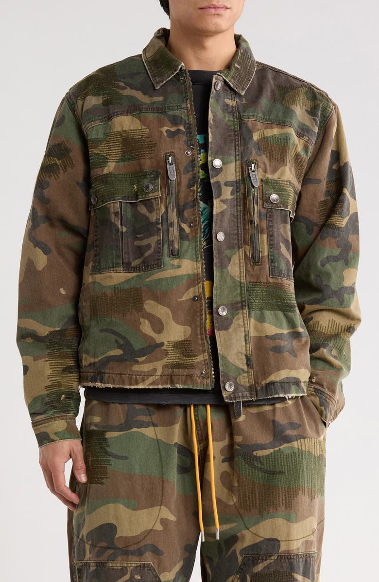 DIET STARTS MONDAY Hopkins Camo Utility Jacket, Main, color, Camo Multi