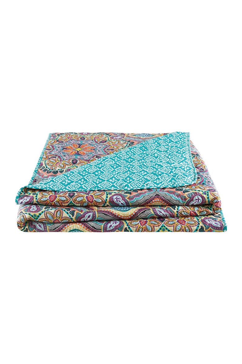 Yara Reversible Medallion Quilt Set - Twin/TwinXL, Alternate, color, AQUA