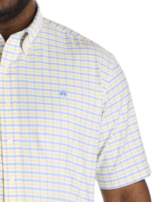B+t Essentials Fit By Dxl Big & Tall Non-iron Gingham Sport Shirt