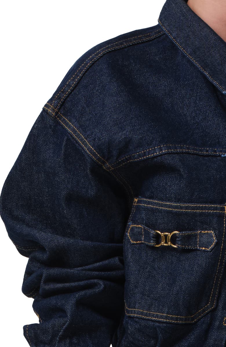 Citizens of Humanity Alma Denim Trucker Jacket, Alternate, color, Helia Dark Indigo