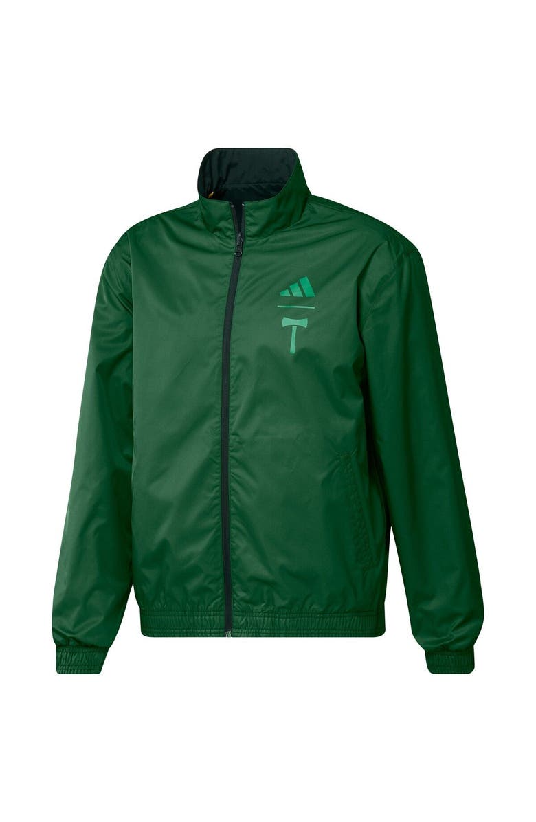 adidas Men's adidas Green Portland Timbers 2023 On-Field Anthem Full-Zip Reversible Team Jacket, Alternate, color, Green