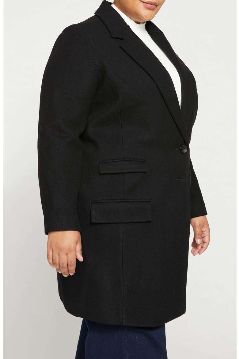 Harlow Classic Wool Blend Coat, Alternate, color, BLACK