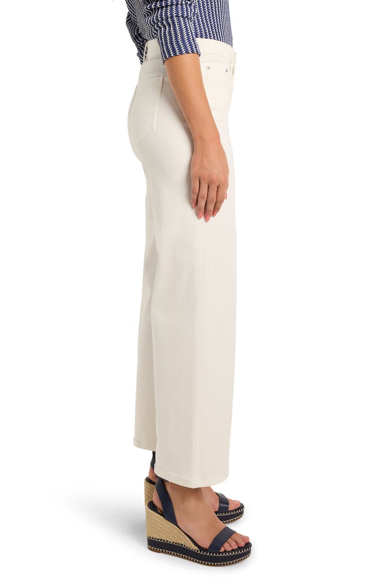 NIC+ZOE Forward Seam Wide Leg Ankle Jeans, Alternate, color, Paper White