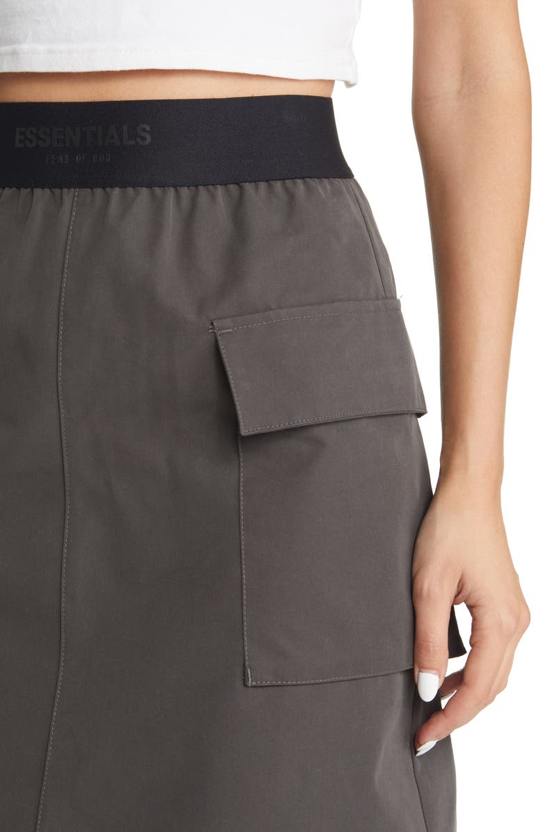 Fear of God Essentials Cotton Blend Cargo Skirt, Alternate, color, 