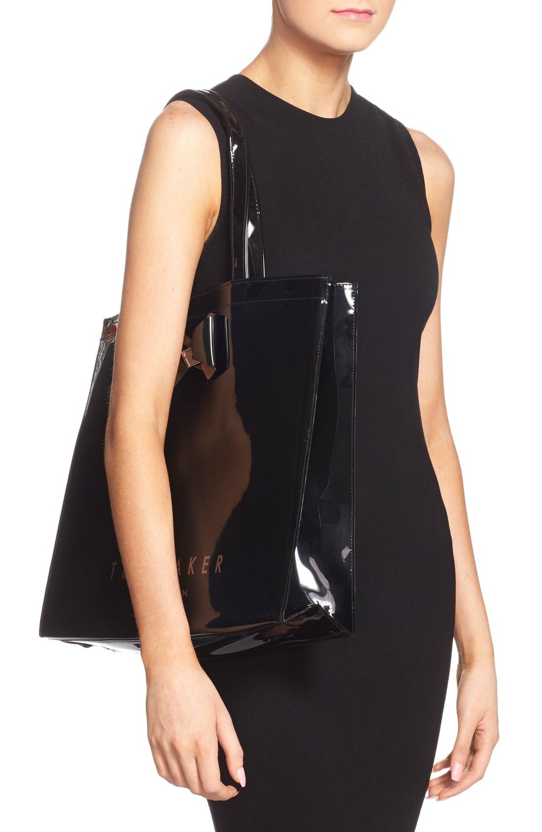 Ted Baker London 'Large Plain Bow Icon' Tote, Alternate, color, 