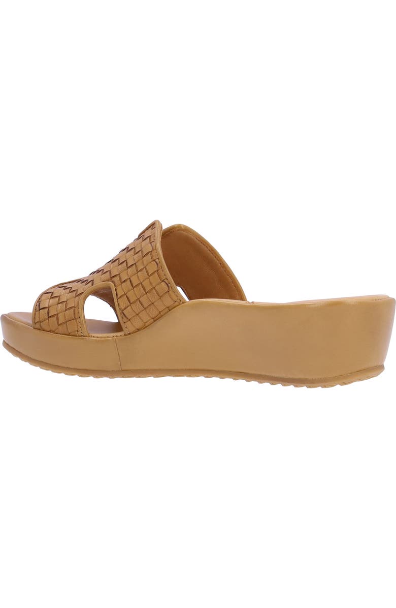 L'Amour des Pieds Cusaro Platform Wedge Slide Sandal, Alternate, color, Lioness