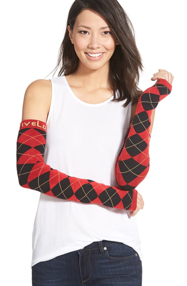 FiveLo 'SanFran' Argyle Arm Sleeves, Main, color,