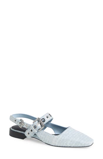 Rag & Bone Astra Slingback Flat In Animal Print