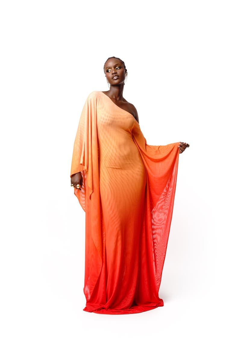 OFUURE The Eve Kaftan Maxi Dress, Alternate, color, Orange