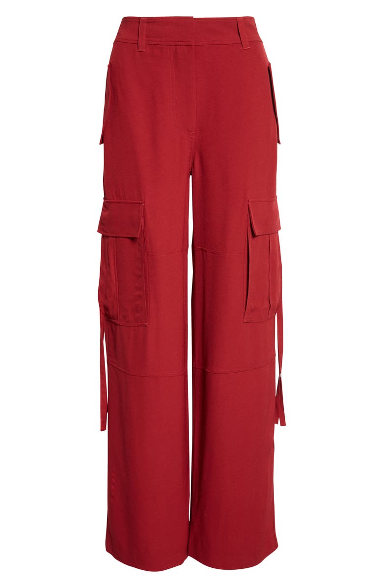 Ulla Johnson Pax Cargo Wide Leg Pants, Alternate, color, Dahlia