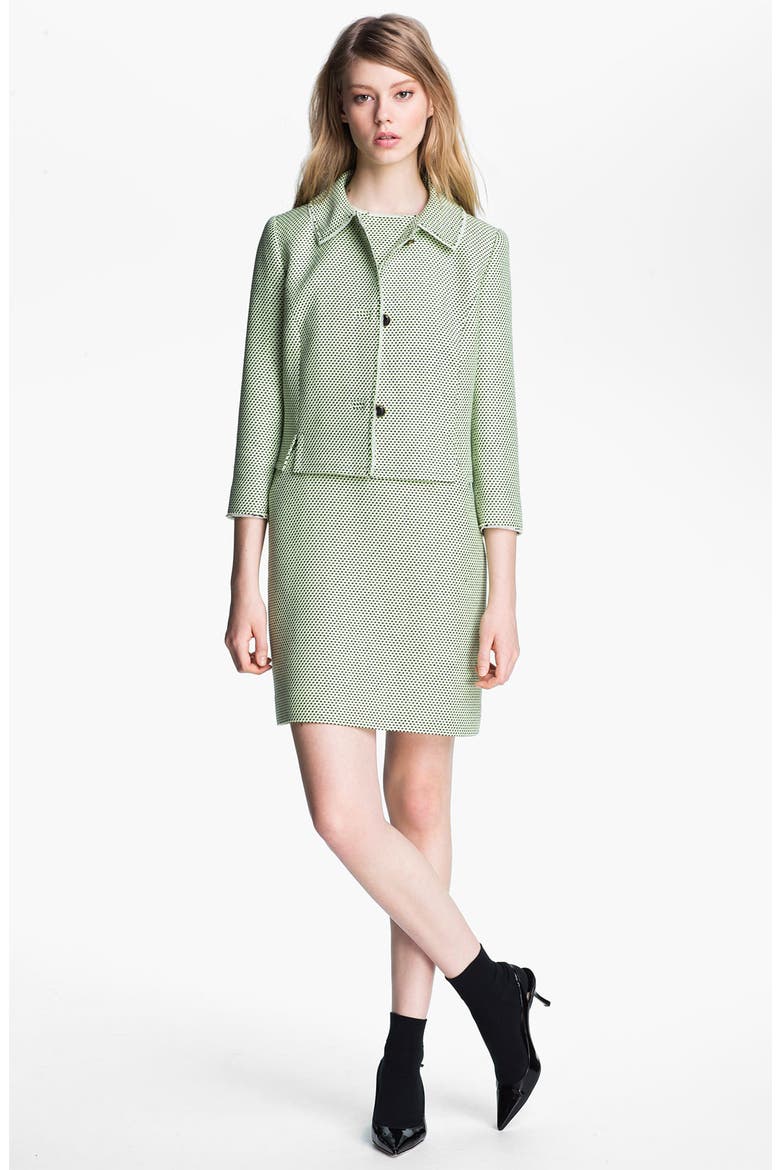 Modern Weave Shift Dress (Nordstrom Exclusive), Alternate, color, GREEN MULTI