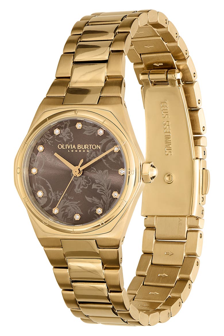 Mini Hexa Bracelet Watch, 28mm, Alternate, color, TAUPE